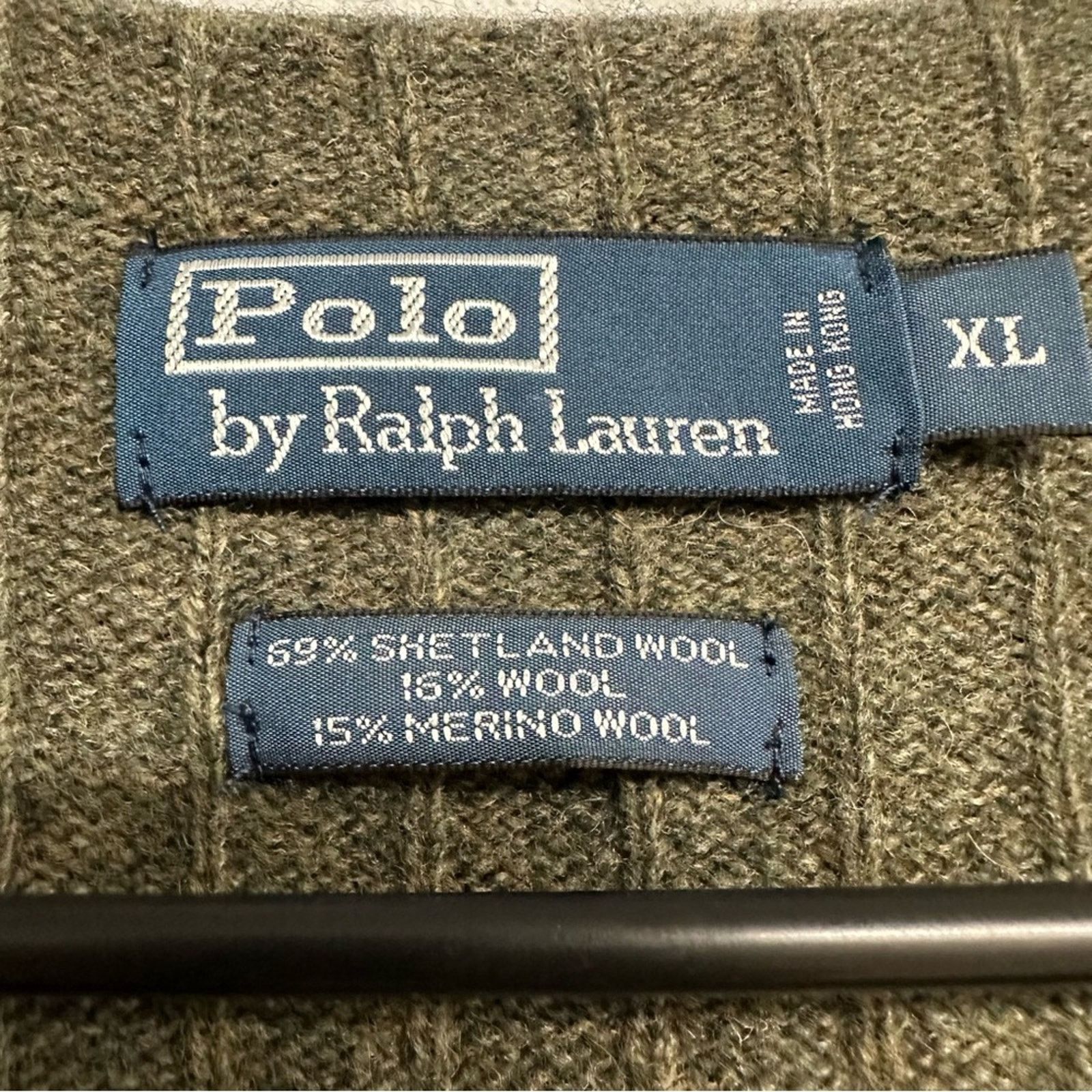 Ralph Lauren Men’s vtg 90s Wool Polo by Ralph Lauren vest sz XL Size US XL / EU 56 / 4 - 3 Thumbnail