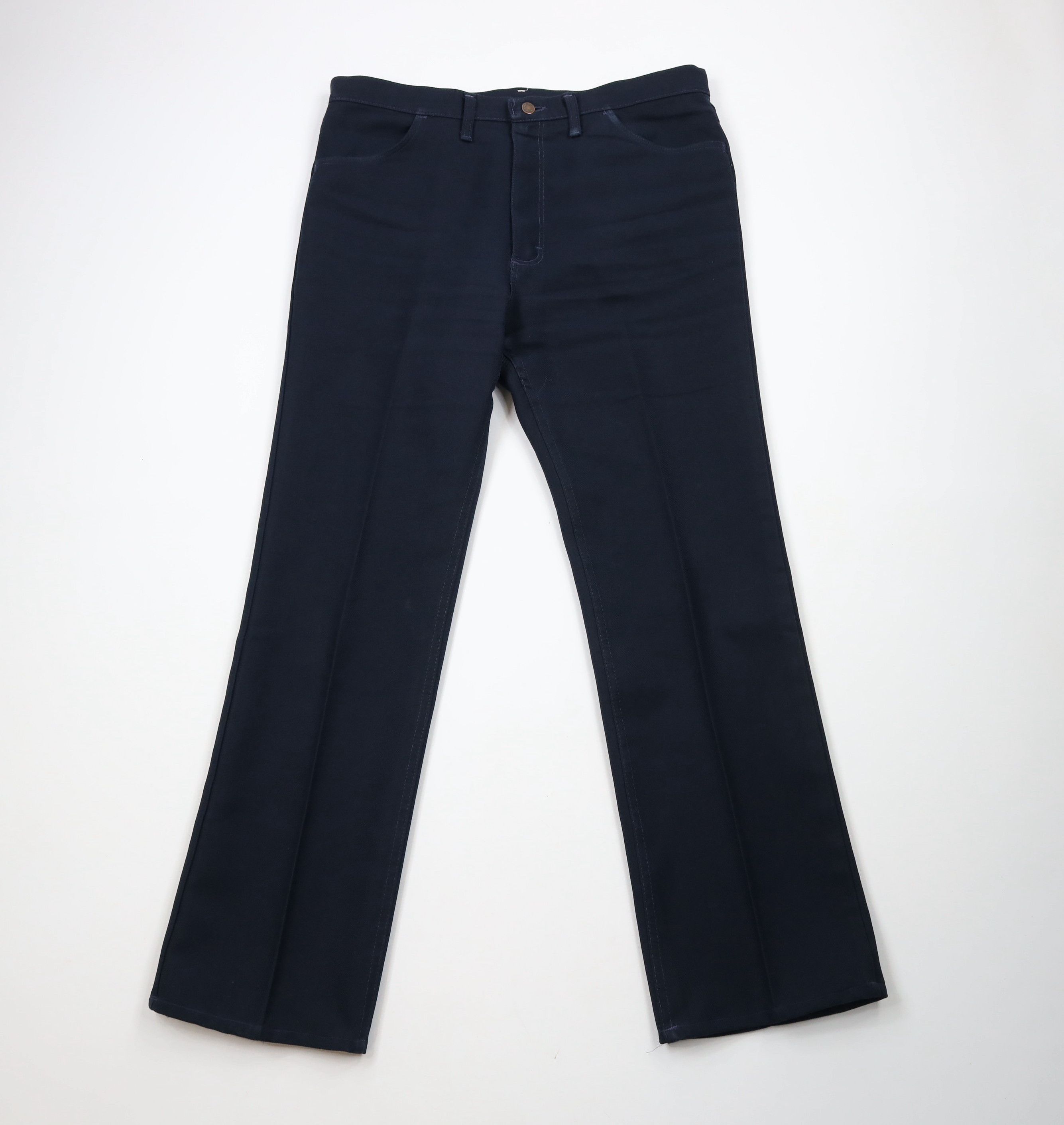 Vintage × Wrangler Vintage 90s Wrangler Flared Wide Leg Western Chino Pants USA Size US 36 / EU 52 - 1 Thumbnail