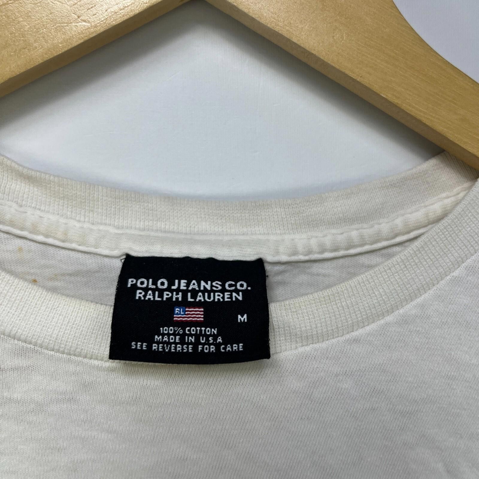 Polo Ralph Lauren Vintage 90s Polo Ralph Lauren Jeans T Shirt Medium Size US M / EU 48-50 / 2 - 3 Thumbnail