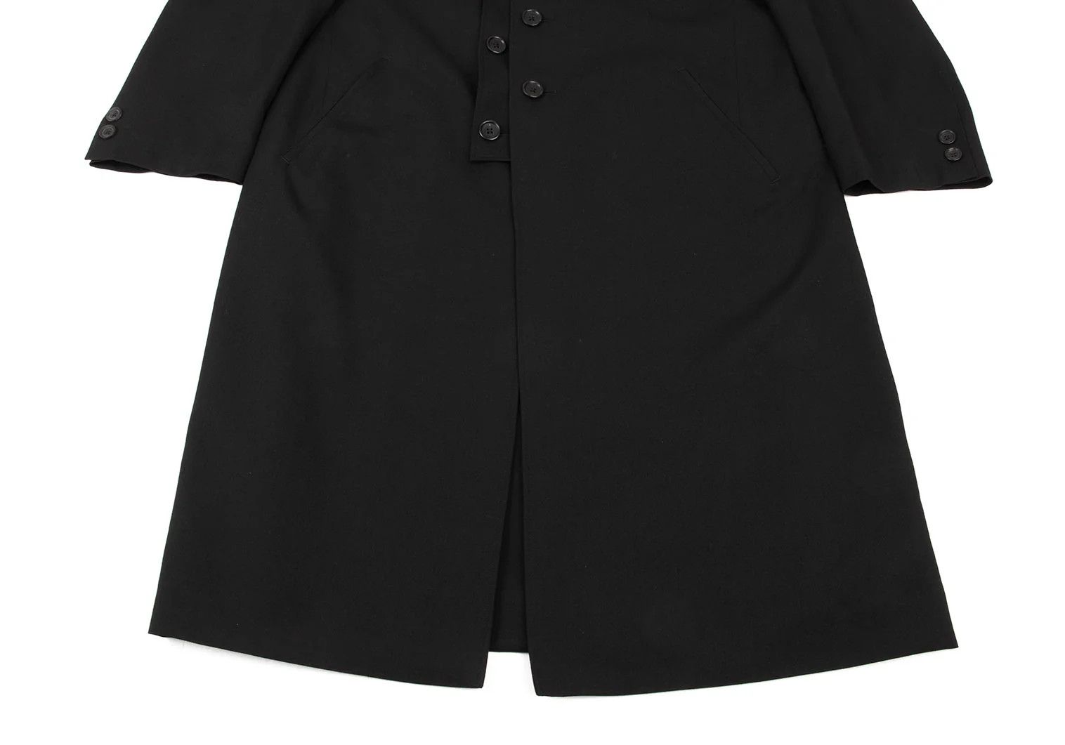 Yohji Yamamoto Yohji Yamamoto Wool Gabardine Layered Coat Size US S / EU 44-46 / 1 - 10 Thumbnail