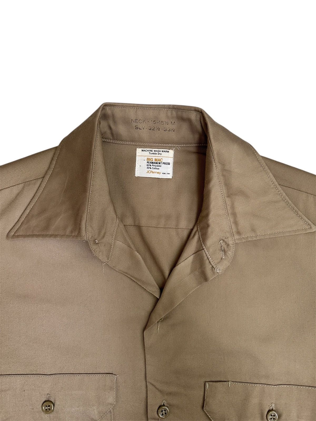 Big Mac Vintage 70s Big Mac JcPenney US Army Workshirt Made in USA Size US M / EU 48-50 / 2 - 3 Thumbnail