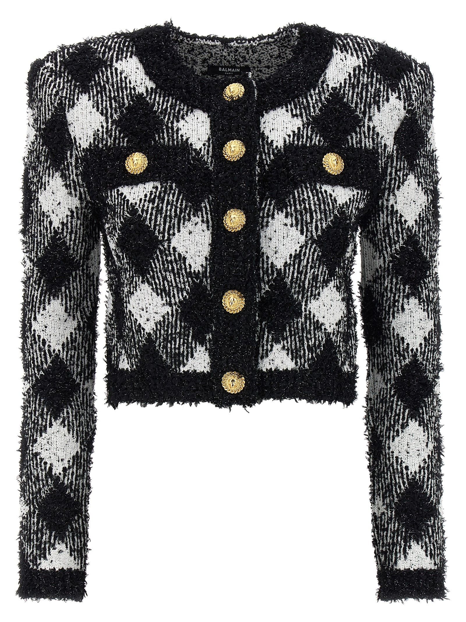 Balmain Vichy Tweed Short Jacket Size M / US 6-8 / IT 42-44 - 1 Thumbnail