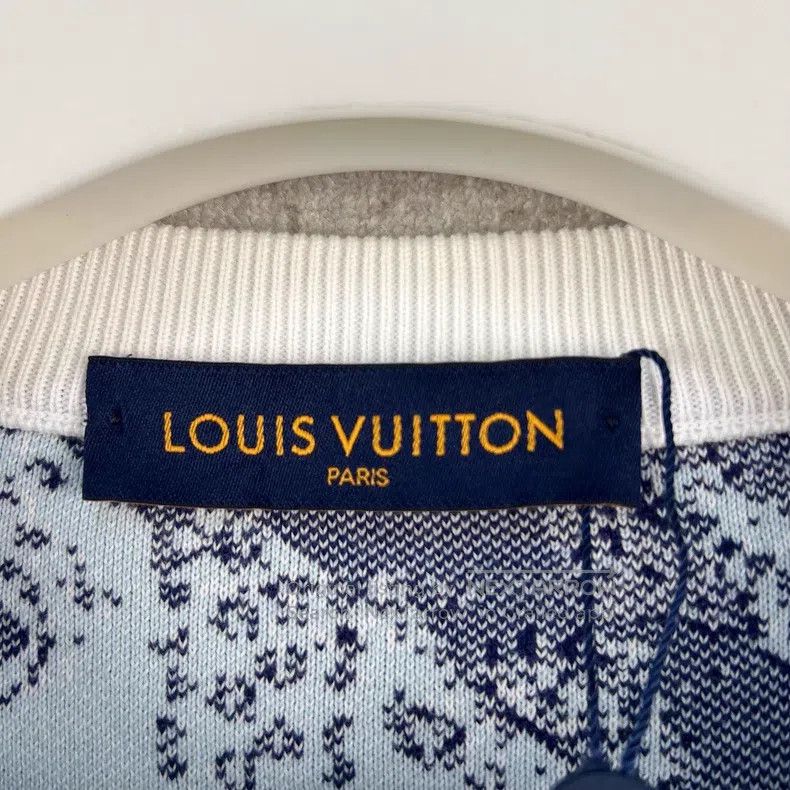 Louis Vuitton Louis Vuitton FW22 Full Print Tie-Dye Logo Cashew Crew Nec Size US XL / EU 56 / 4 - 4 Thumbnail