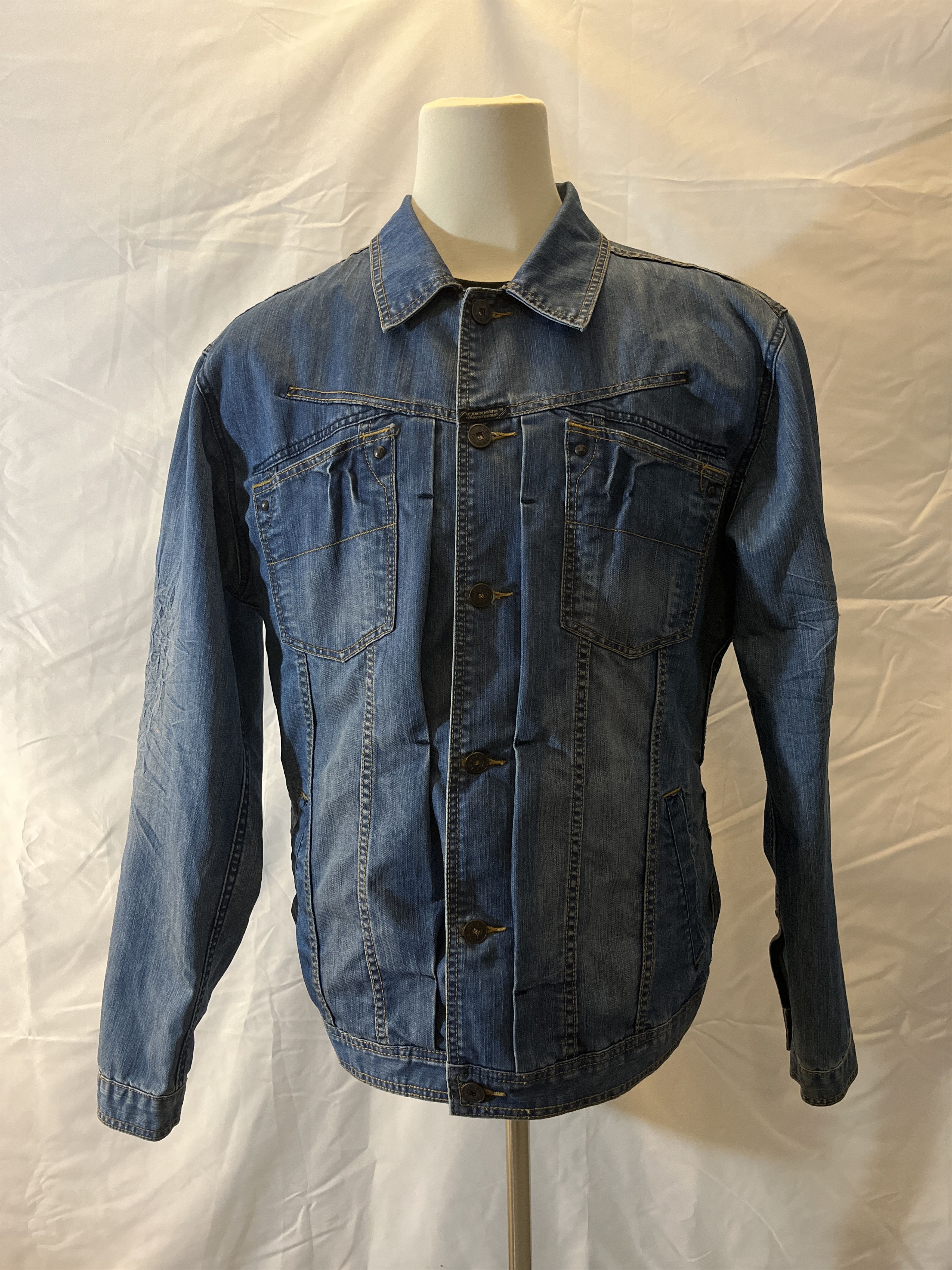 Marithe + Francois Girbaud Marithé + Francois Girbaud Denim Jacket Size US XXL / EU 58 / 5 - 1 Thumbnail