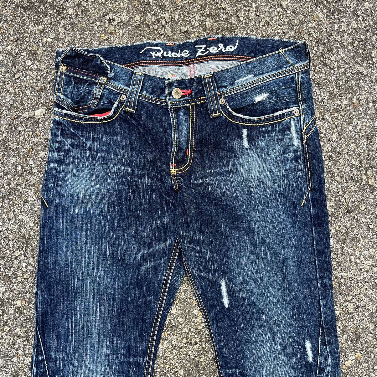 Hysteric Glamour Flare Jeans Edwin Rude Zero Distressed Denim Buckles Back Size US 30 / EU 46 - 4 Thumbnail