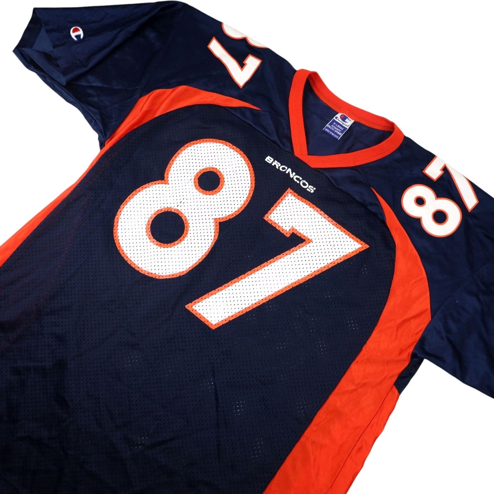 Champion VINTAGE Champion Denver Broncos #87 Ed McCaffrey Mens XL Jersey Blue Size US XL / EU 56 / 4 - 2 Thumbnail