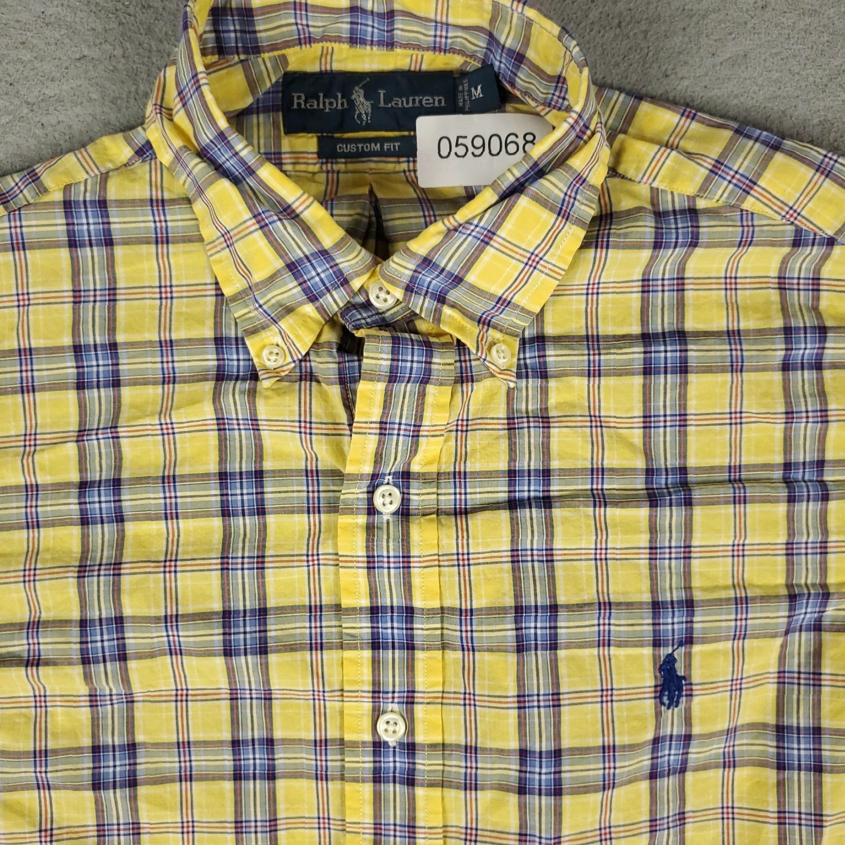 Ralph Lauren VINTAGE Ralph Lauren Button-Up Shirt Mens Medium Long Sleeve Plaid Yellow Classic Preppy Size US M / EU 48-50 / 2 - 2 Thumbnail