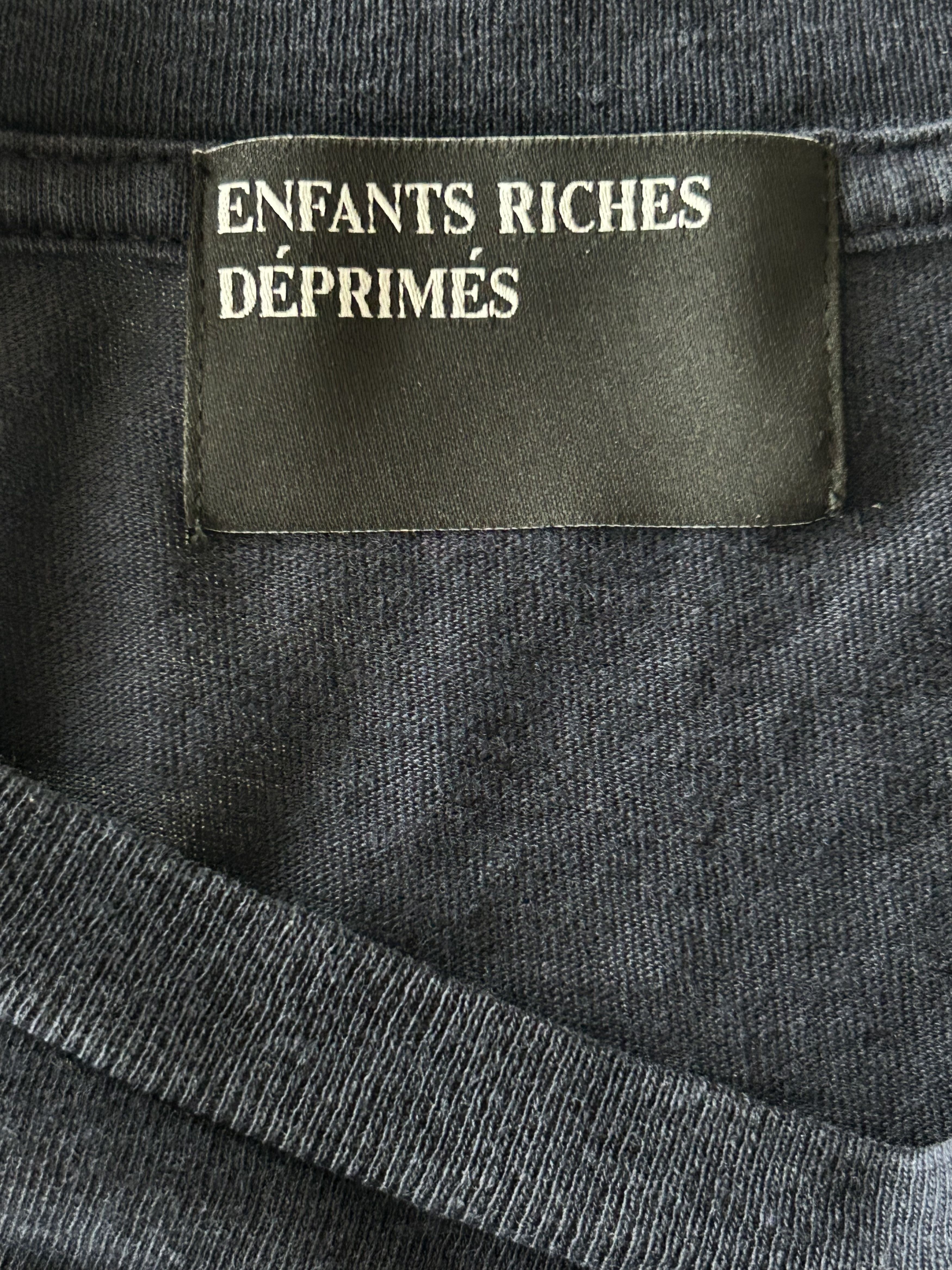 Enfants Riches Deprimes Enfants Riches Deprimes Navy & White Chain Graphic T-Shirt Size US S / EU 44-46 / 1 - 3 Thumbnail