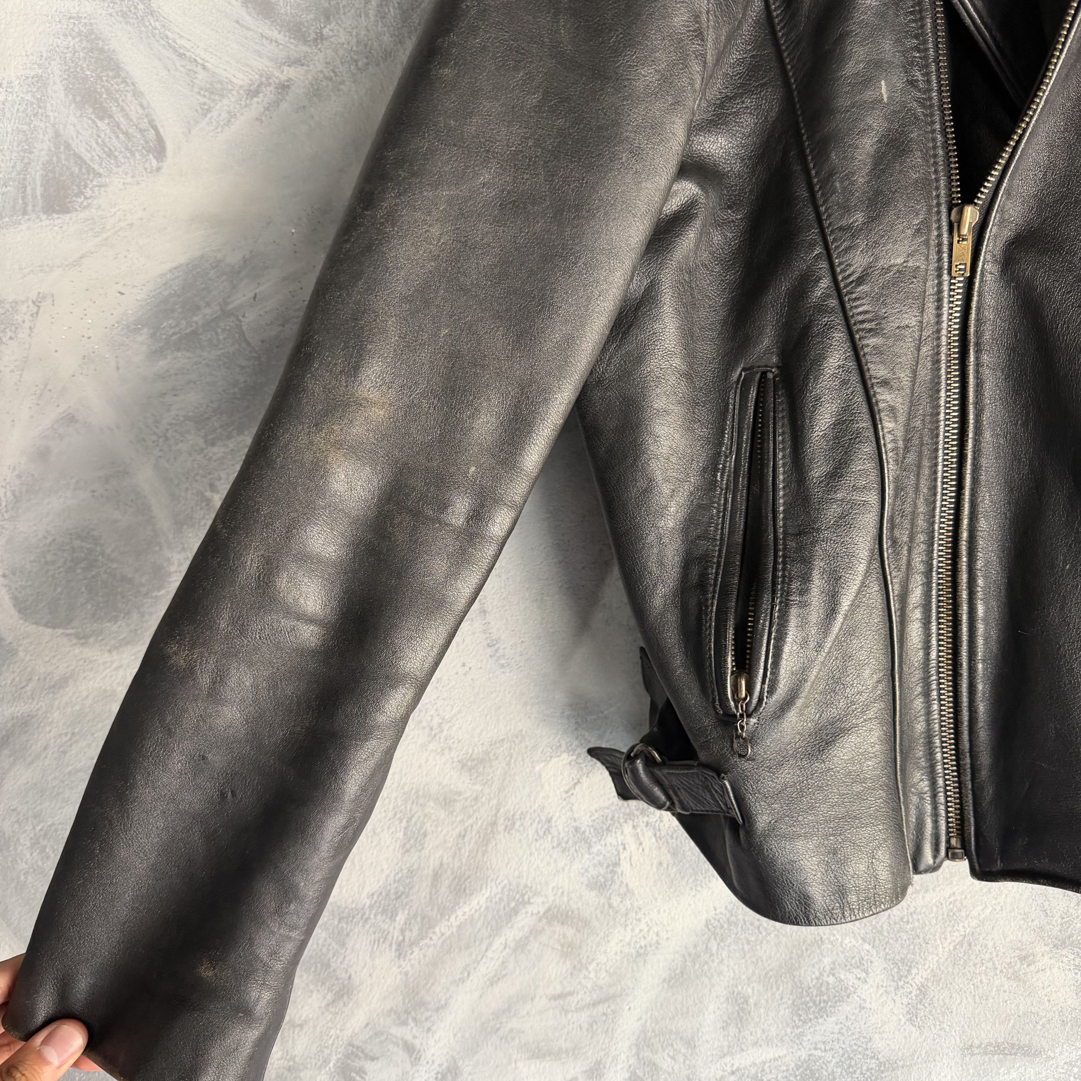 Wilsons Leather Vtg Wilsons Open Road Leather Jacket Mens Thinsulate Biker Size US M / EU 48-50 / 2 - 2 Thumbnail