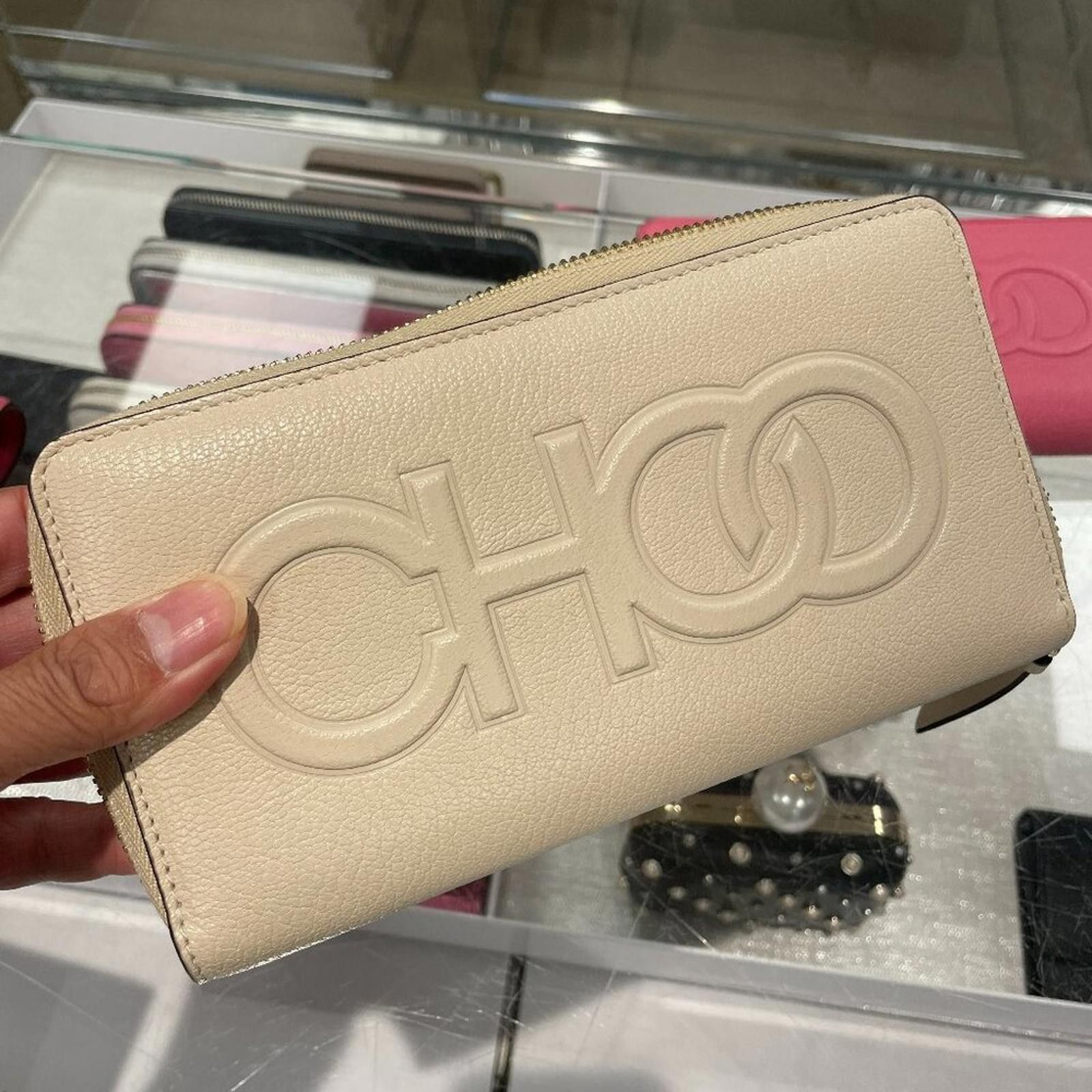 Jimmy Choo NWT JIMMY CHOO BETTINA LEATHER WALLET Size ONE SIZE - 1 Thumbnail
