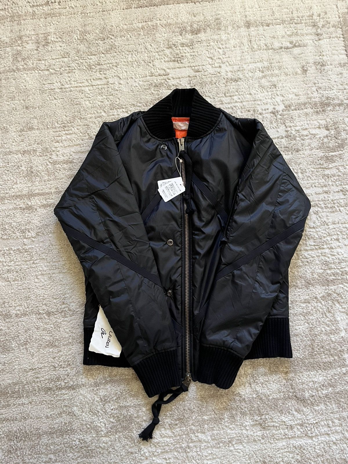Greg Lauren Greg Lauren Black Nylon Flight Jacket Size US S / EU 44-46 / 1 - 6 Thumbnail