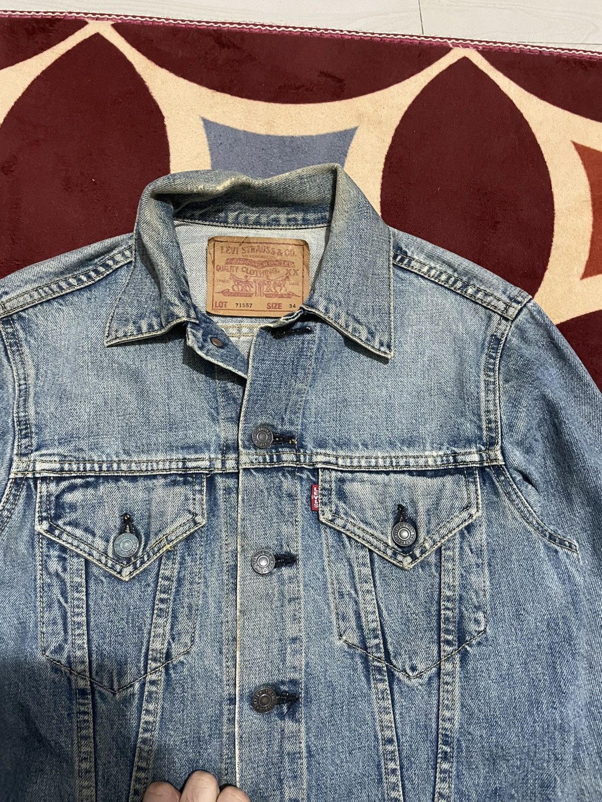 Levi's Levis Big E 71557denim Jacket Size US S / EU 44-46 / 1 - 3 Thumbnail