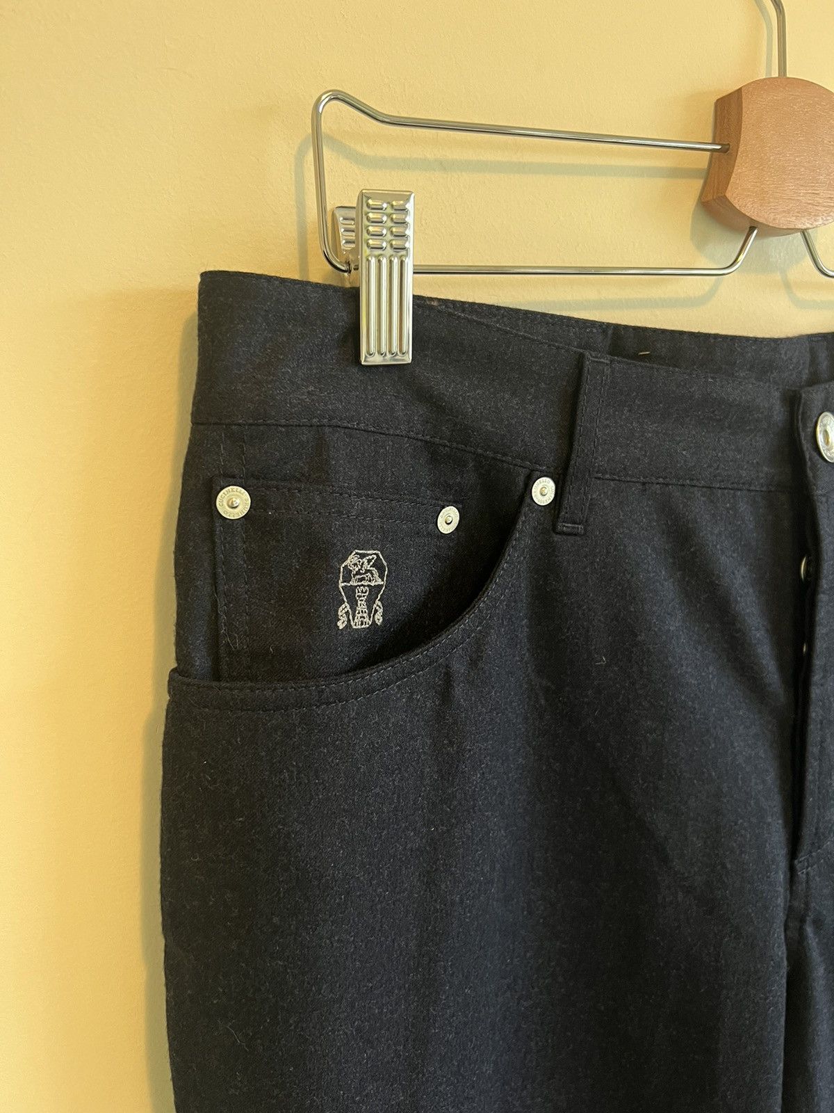 Brunello Cucinelli Bruno Cucinelli Traditional Fit Wool Pants Size US 38 / EU 54 - 4 Thumbnail
