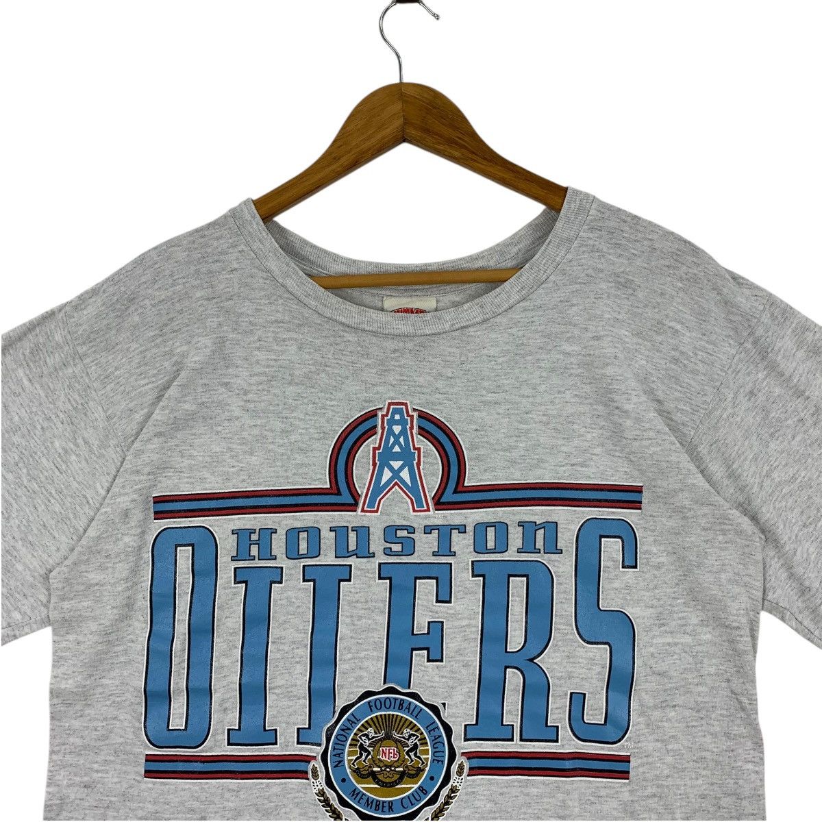 NFL × Vintage Vintage 90s HOUSTON OILERS NFL nutmeg tag tee Size US L / EU 52-54 / 3 - 2 Thumbnail
