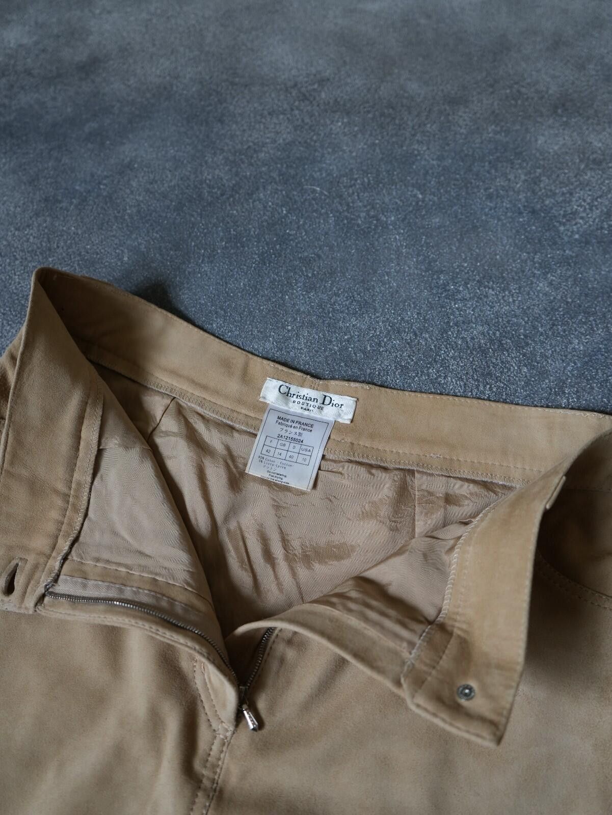 Dior S/S 2002 Christian Dior Mini Camel Pocket Logo Skirt Size 36" / US 14 / IT 50 - 10 Thumbnail