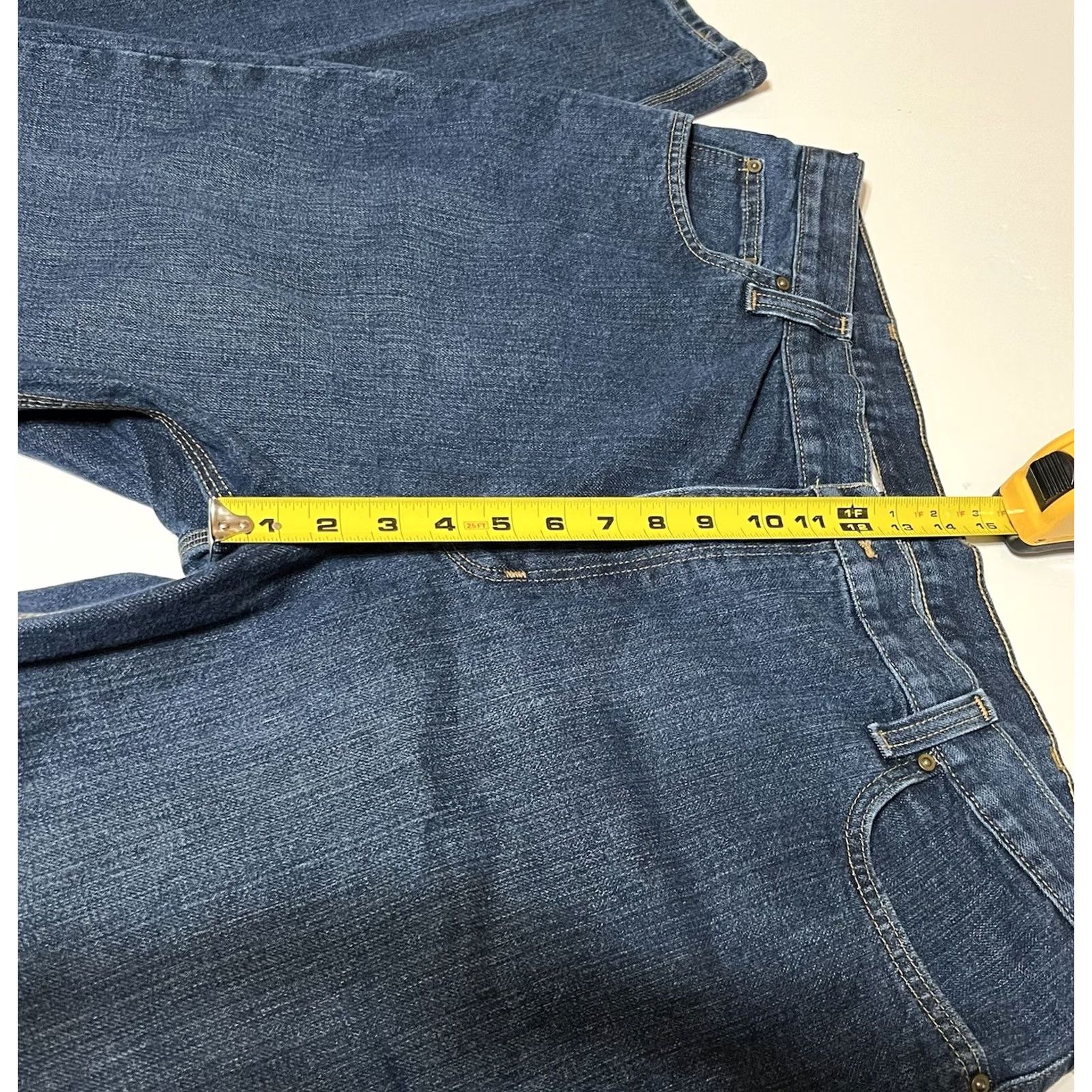 Carhartt Carhartt Jeans Denim Blue Traditional Fit Men’s 42x32 42x31 Inseam 31 Straight Regular Logo Pockets Workwear Classic VINTAGE-less? Size US 42 / EU 58 - 7 Thumbnail