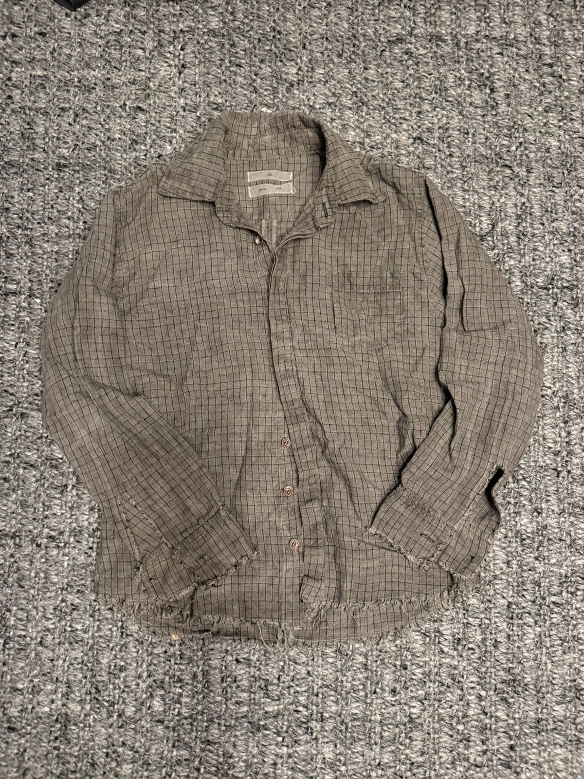 K-Two Studios Check oil dye button up Size US M / EU 48-50 / 2 - 1 Thumbnail