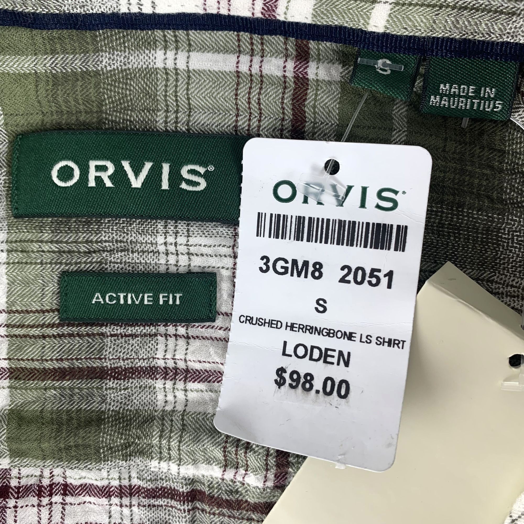 Orvis Orvis Active Fit Plaid Crinkled Cotton Button Up Shirt Size US S / EU 44-46 / 1 - 3 Thumbnail