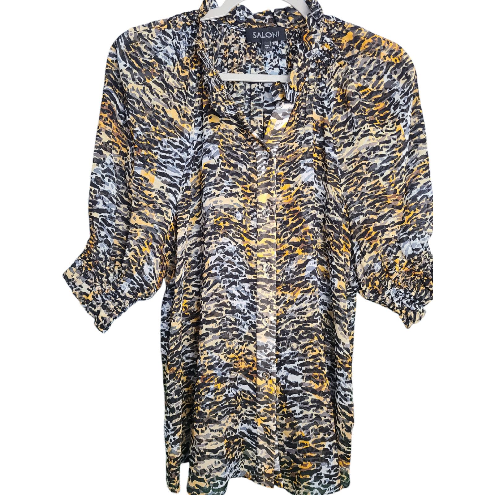 Other Saloni Skye Top | Sheer silk top US size 2 Size XS / US 0-2 / IT 36-38 - 4 Thumbnail