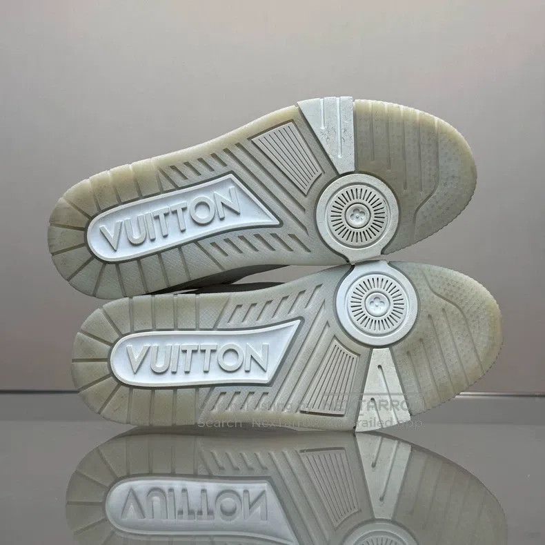 Louis Vuitton Louis Vuitton Trainer white cement shoes Size US 5 / EU 37 - 7 Thumbnail