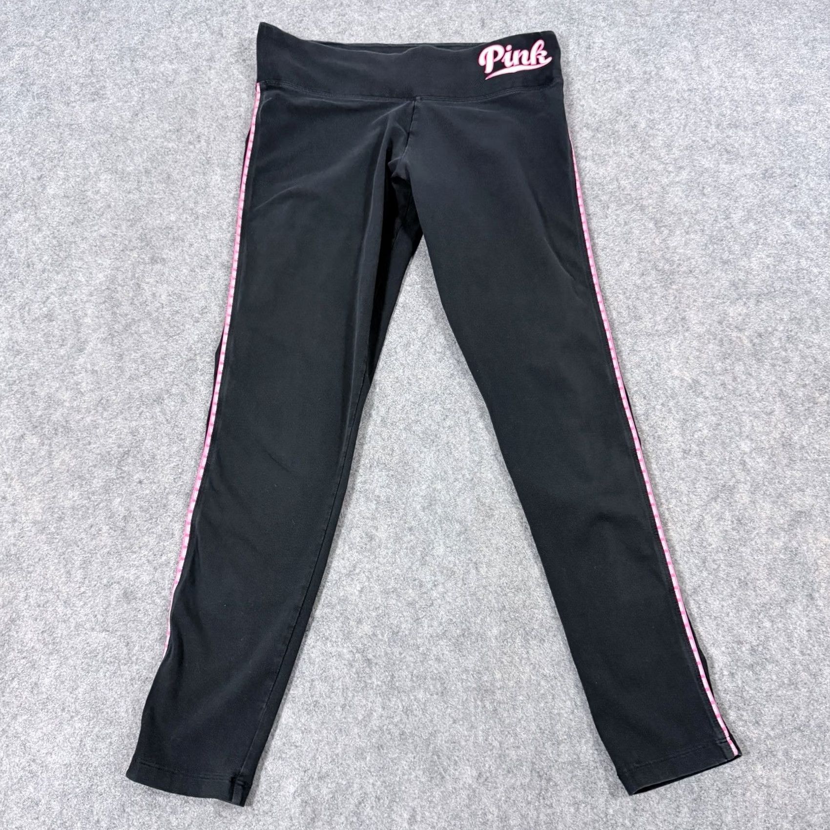 Victoria's Secret Victoria's Secret PINK Logo Legging Women's M Black Size 32" / US 10 / IT 46 - 2 Thumbnail