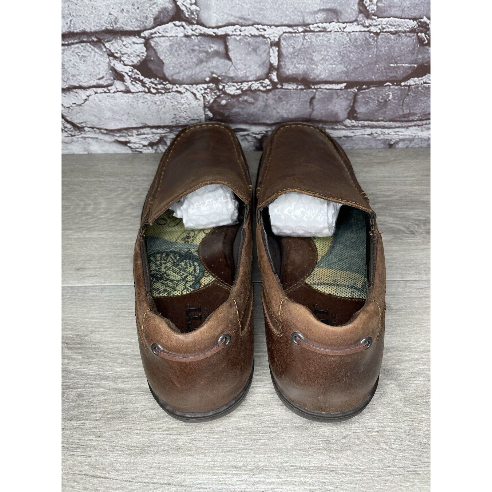 Born Born Handcrafted Brown Leather Casual Slip On Comfort Loafer Size US 11 / EU 44 - 5 Thumbnail