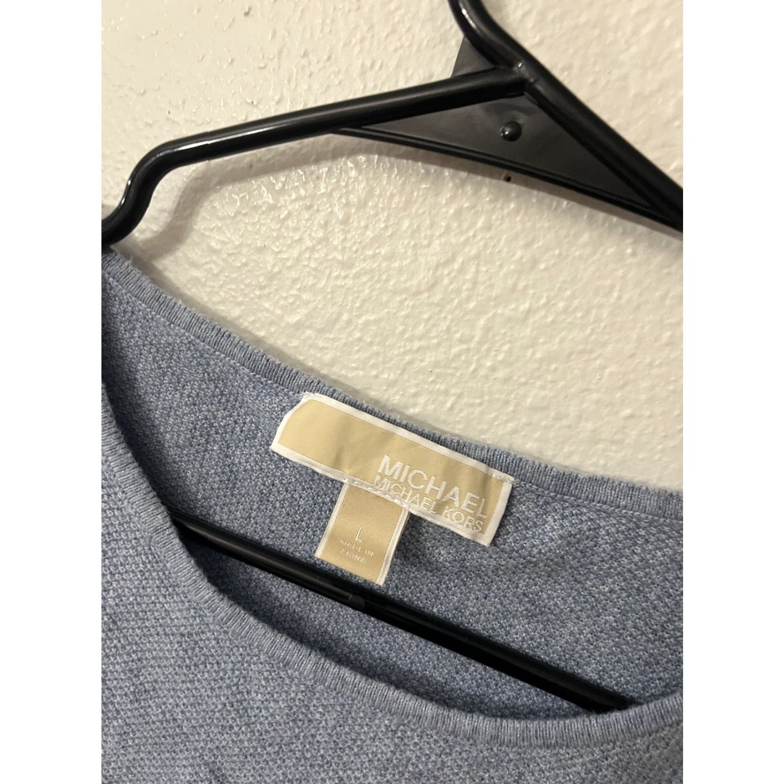 Michael Kors Michael Kors Blouse Women Blue Long Sleeve Size Large Size L / US 10 / IT 46 - 3 Thumbnail
