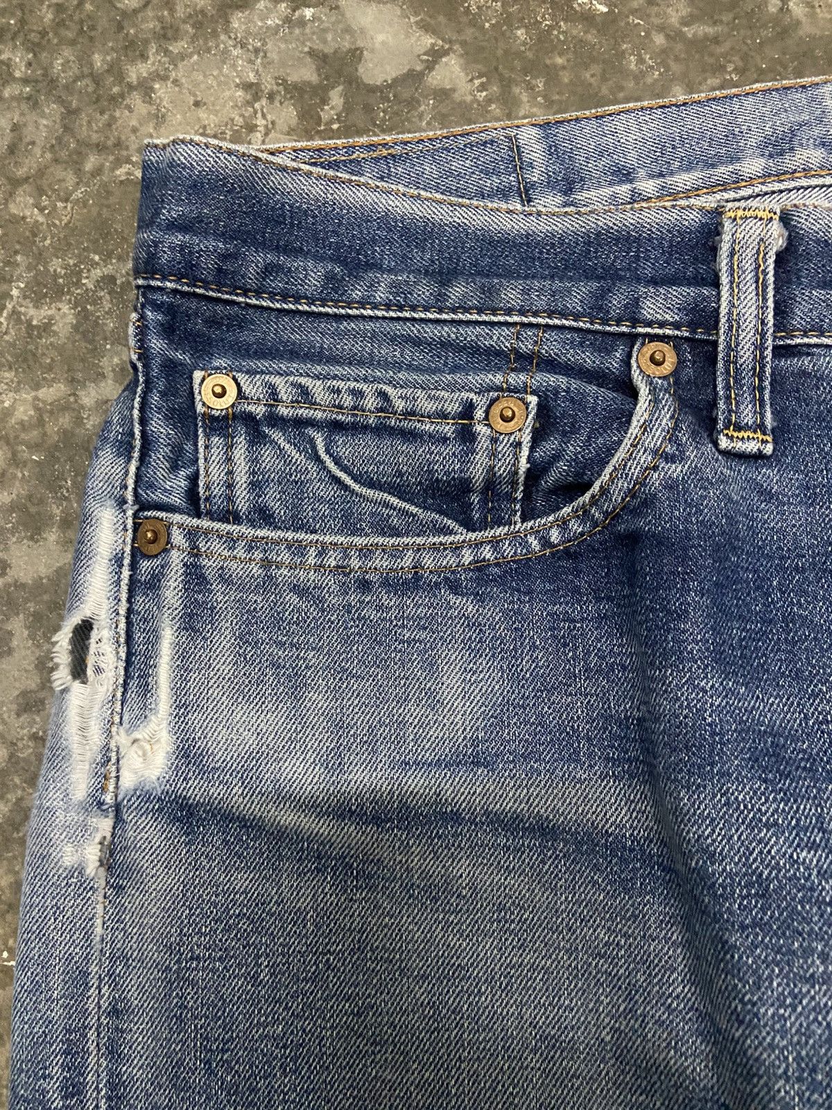 RESOLUTE Final Drop 💥💥 Resolute Distressed Selvedge Denim Size US 34 / EU 50 - 6 Thumbnail