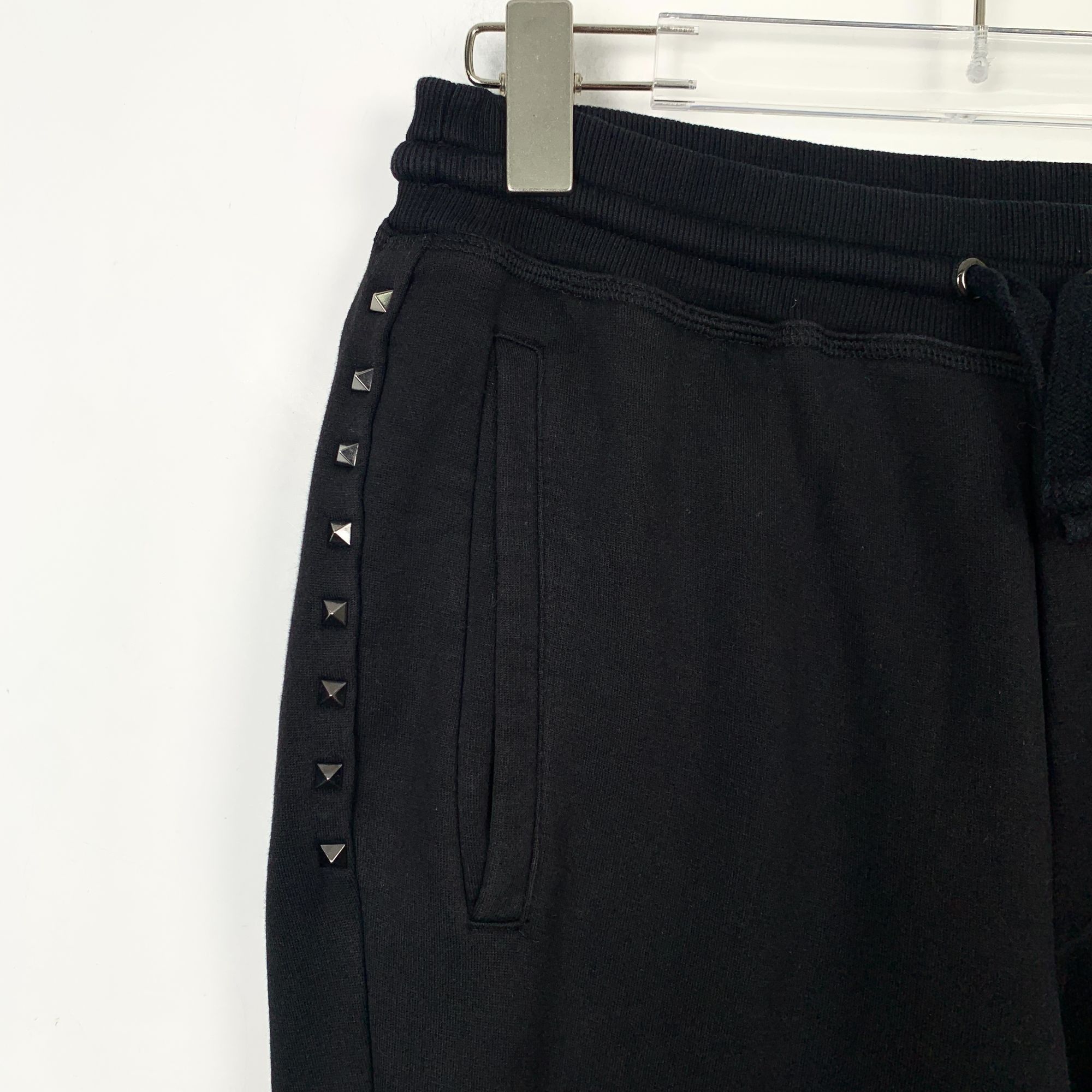 Valentino Black Rivet Cotton Blend Casual/Sport Pants M Made