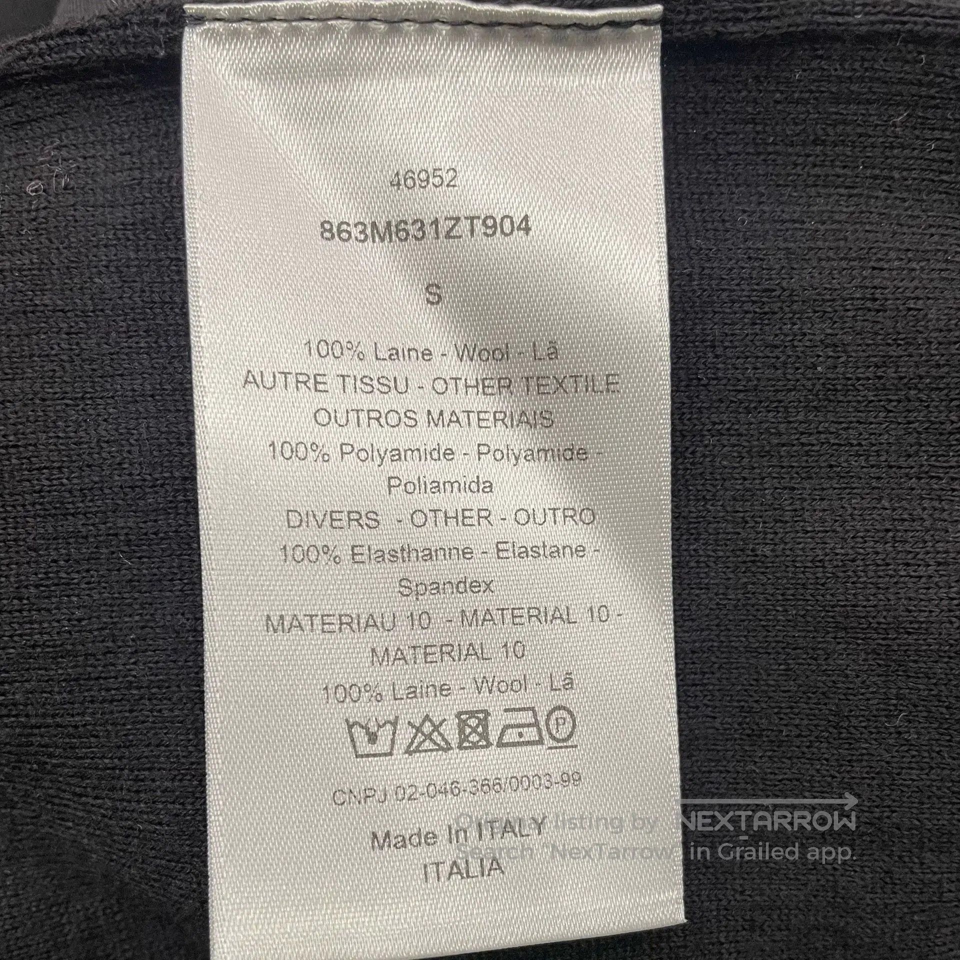 Dior black irregular zip hoodie from Dior. Size US S / EU 44-46 / 1 - 6 Thumbnail