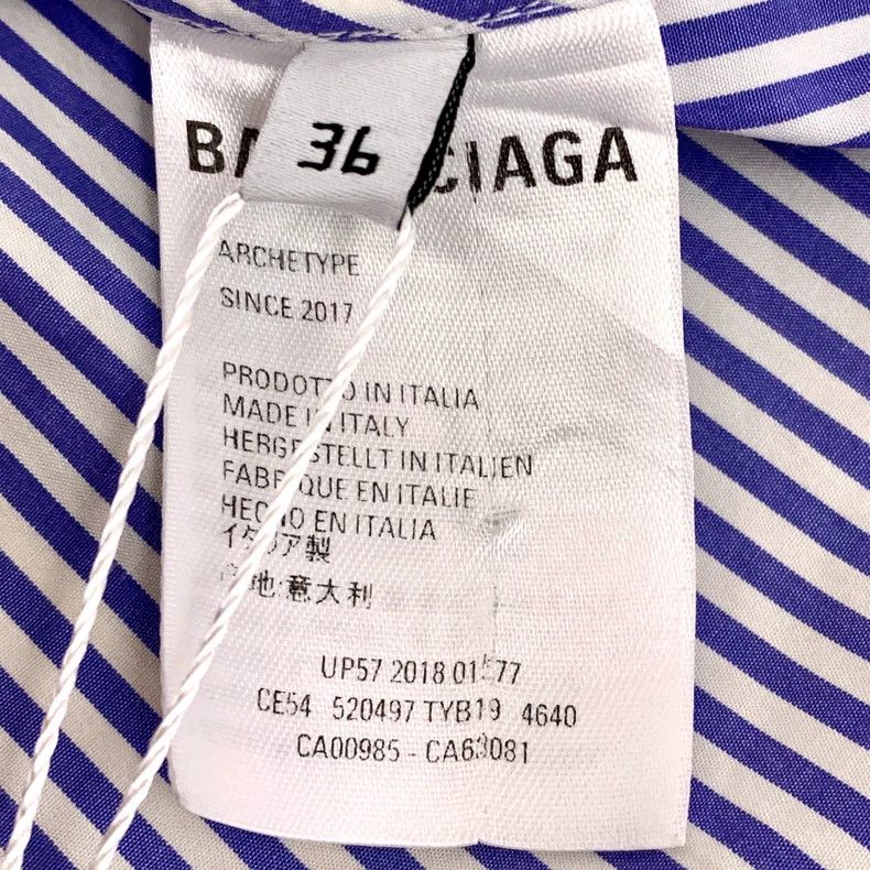 Other Balenciaga size 36 Blue striped logo monogrammed cotton la Size XS / US 0-2 / IT 36-38 - 7 Thumbnail