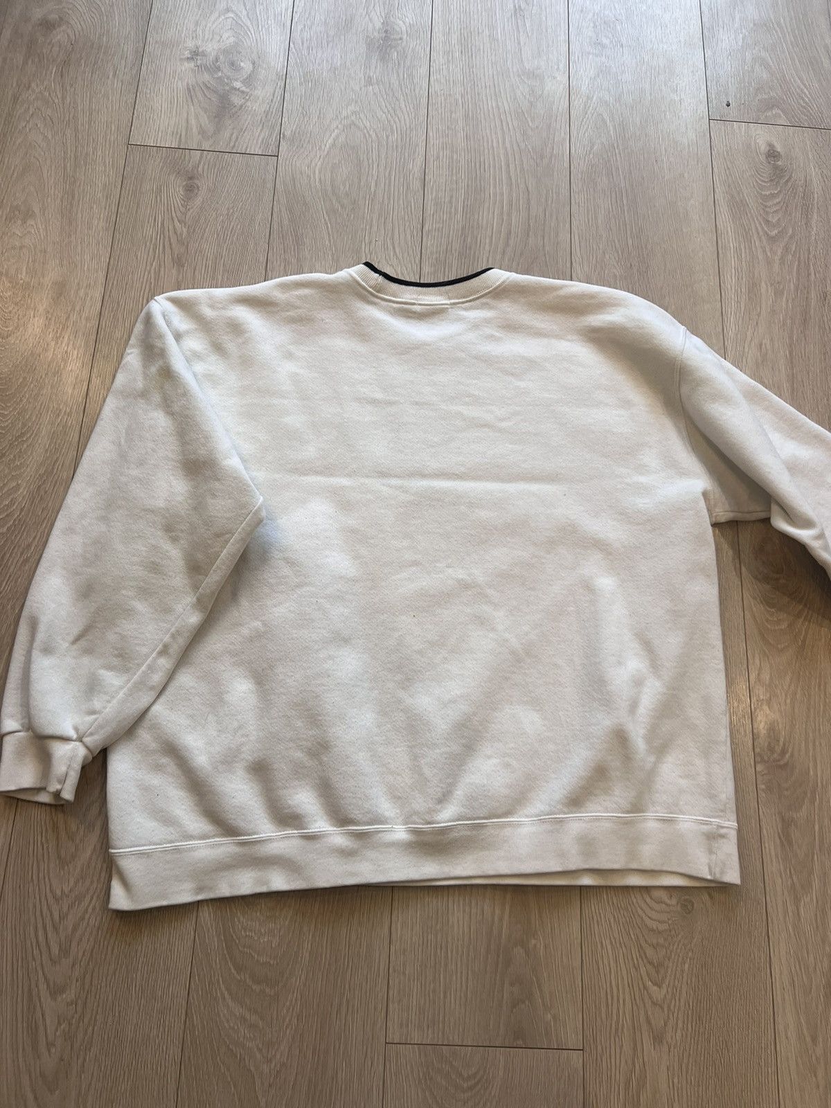 Nike × Vintage Vintage 90s Nike Big Swoosh Crew Sweatshirt Made In USA Rare Size US XL / EU 56 / 4 - 7 Thumbnail