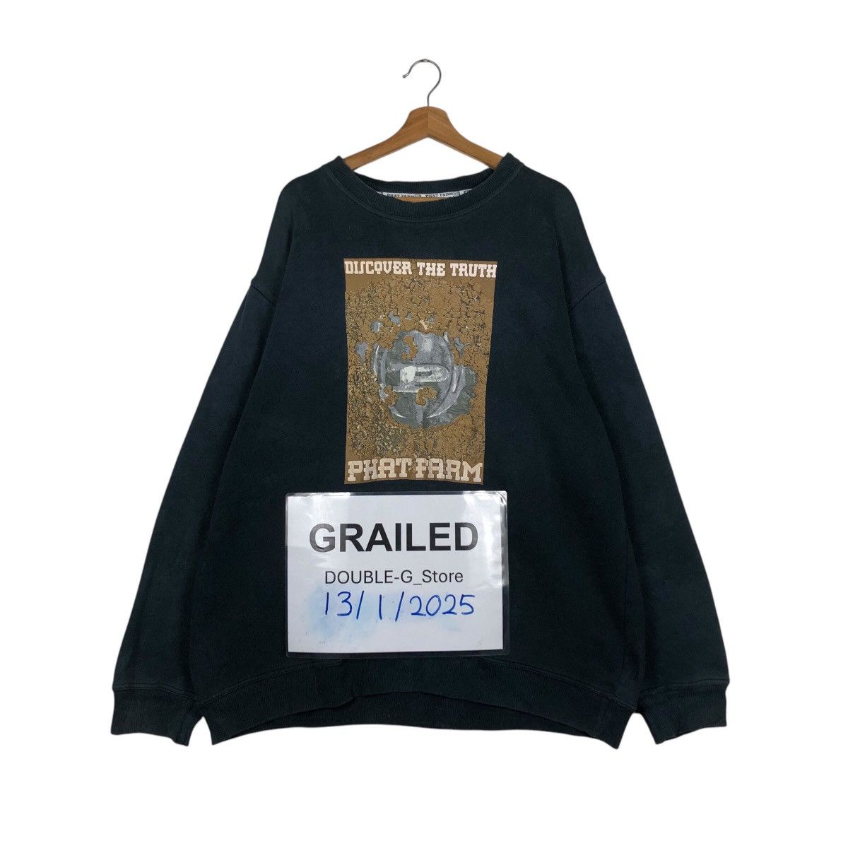 Japanese Brand 📌Vintage Sweatshirt Phat Farm Big Logo Issey Miyake Design Size US XL / EU 56 / 4 - 1 Thumbnail