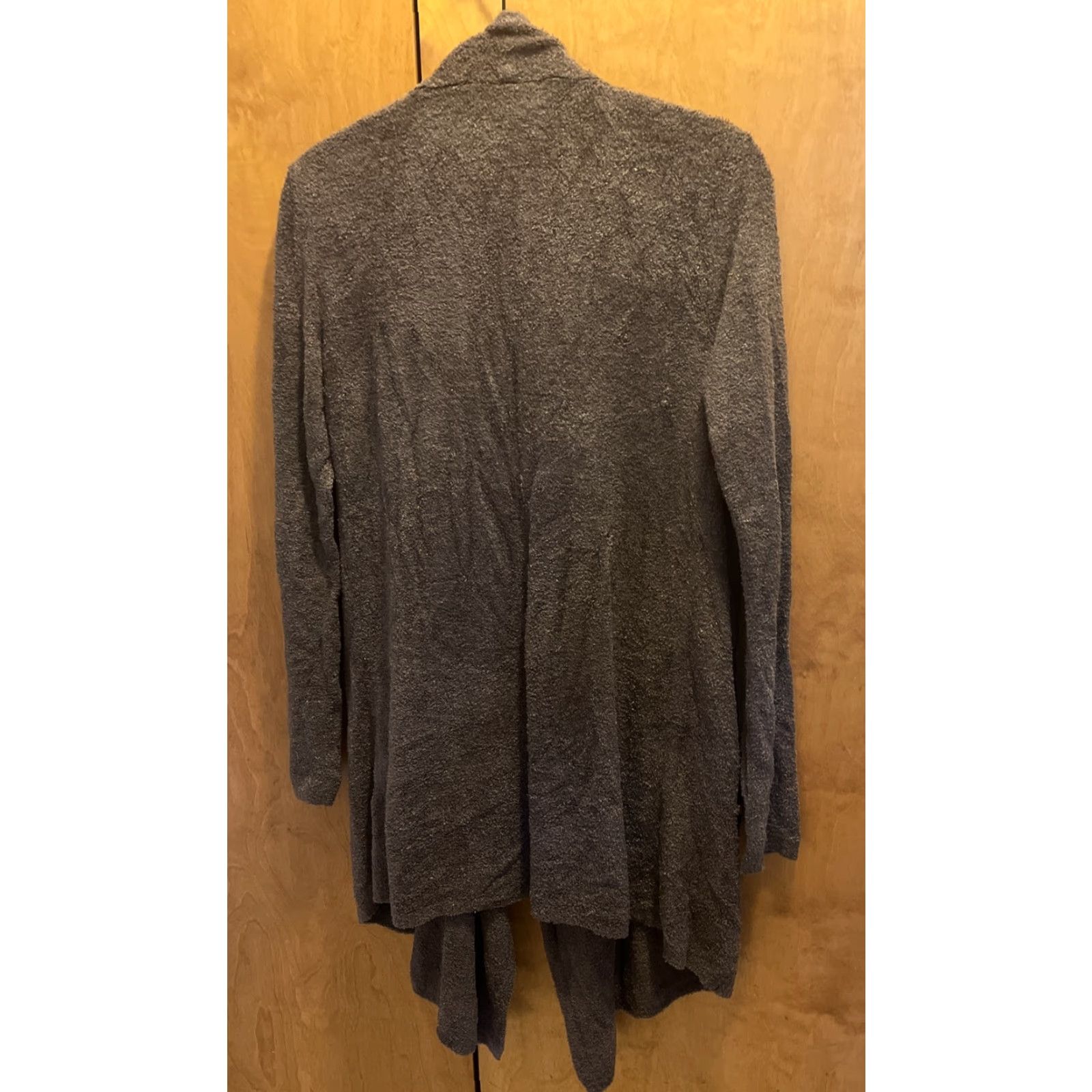 Vintage VINTAGE Barefoot Dreams Women’s Cardigan Sweater S/M Fall Winter Spring Casual Modern Gray Knit Open Pockets Size S / US 4 / IT 40 - 5 Thumbnail