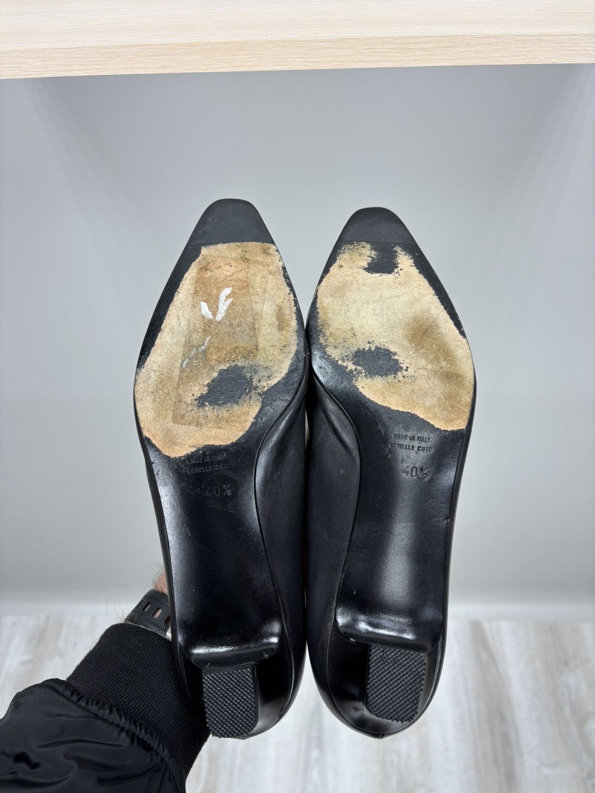 Celine Womens heels Celine Paris Size 40 1/2 Color Gray Size US 10.5 / IT 40.5 - 10 Thumbnail