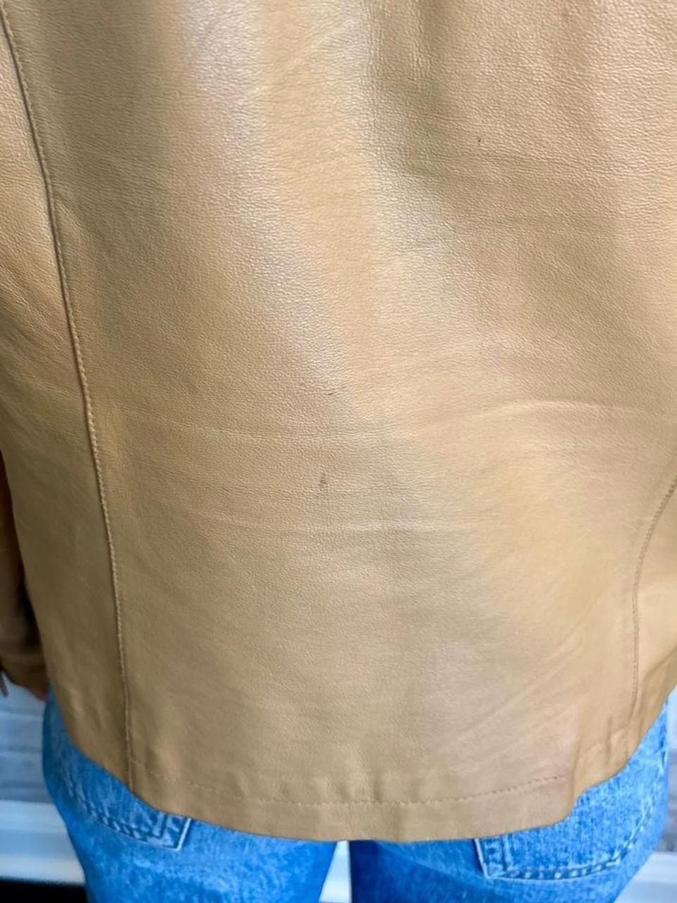 Other Vintage Tan Leather Jacket Size L / US 10 / IT 46 - 8 Thumbnail