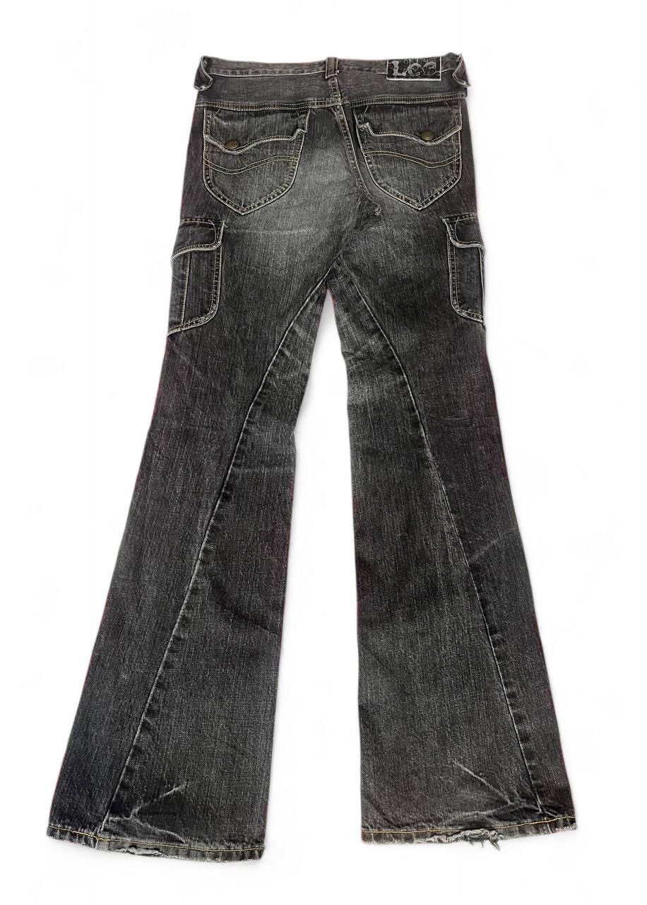 If Six Was Nine Flare jeans Lee multipocket cargo distressed denim twist leg Size US 30 / EU 46 - 10 Thumbnail