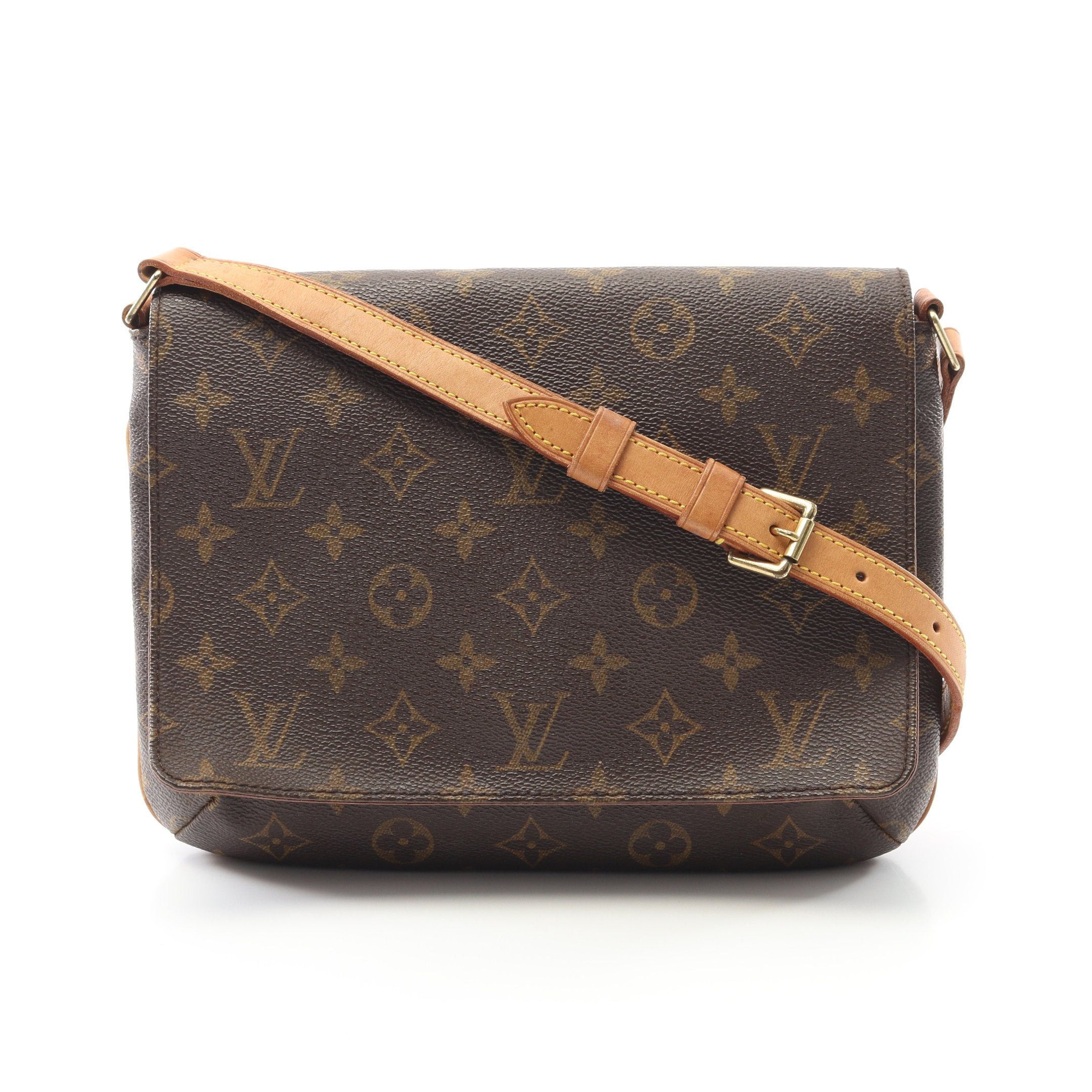Louis Vuitton Louis Vuitton Musette Tango Short Strap Monogram Shoulder Bag Leather Brown Size ONE SIZE - 1 Thumbnail