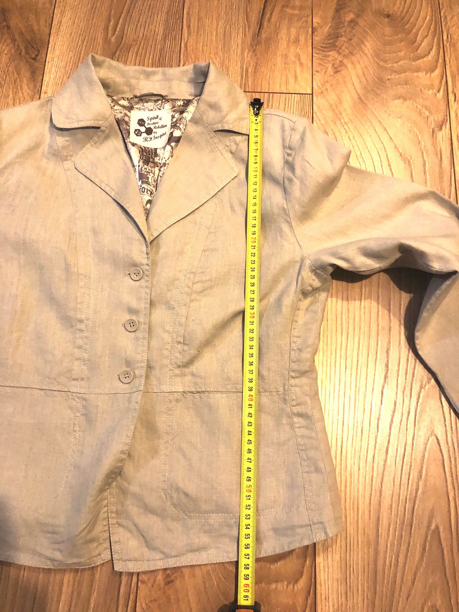 Vintage Women's linen jacket, size 42, cream Size XL / US 12-14 / IT 48-50 - 10 Thumbnail