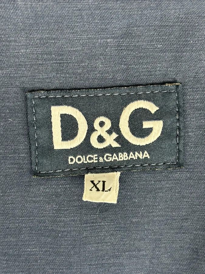Dolce & Gabbana 2000s Dolce & Gabbana Navy Workwear Denim Jacket Size US L / EU 52-54 / 3 - 11 Thumbnail