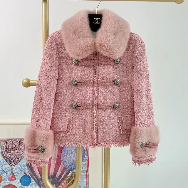 Gucci Gucci Pink tweed coat Size XS / US 0-2 / IT 36-38 - 1 Thumbnail