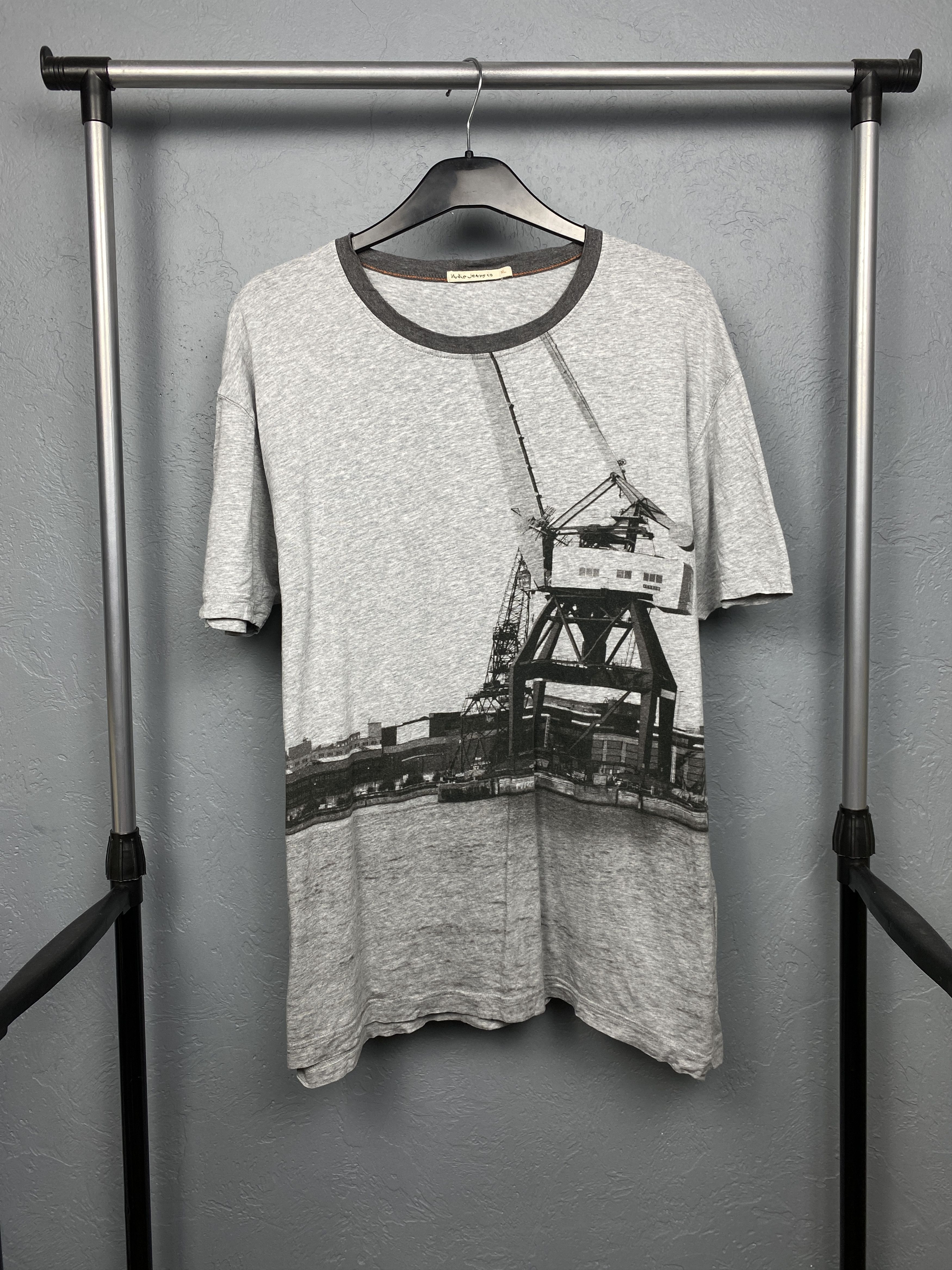 Nudie Jeans Nudie Jeans Vintage Mens Crew Neck T-Shirt Size US XL / EU 56 / 4 - 1 Thumbnail