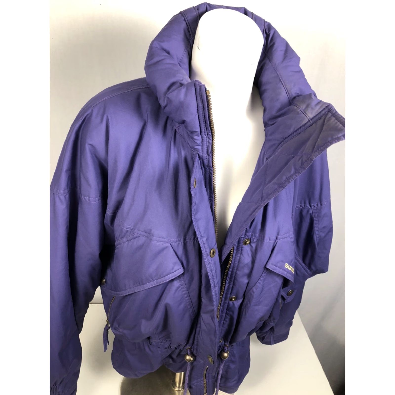 Vintage VINTAGE Sunice 1989 Purple Womens Ski Jacket Coat Hooded Thermore 12 Ski Snowboard Size XL / US 12-14 / IT 48-50 - 3 Thumbnail