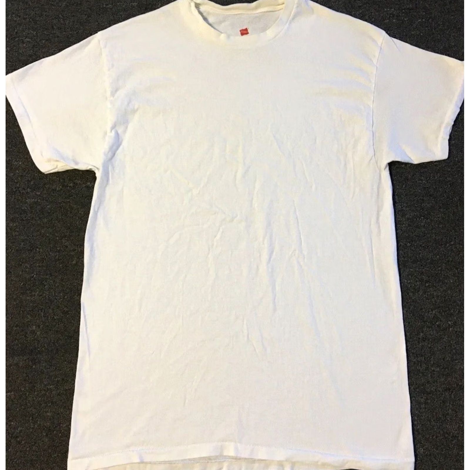 Hanes VINTAGE Hanes Shirt L White 90s Grunge Biker Punk Skate Surf Trucker Track PE 80s 90s Mens Shirt Size US L / EU 52-54 / 3 - 2 Thumbnail