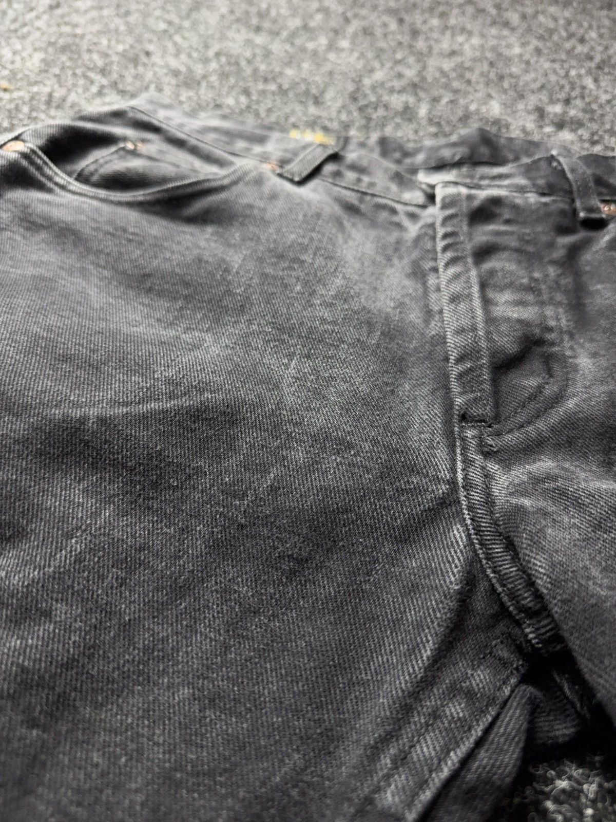 Lee Vintage 00s USA Lee Black Jeans Straight Fit Y2K Faded Size US 31 - 8 Thumbnail