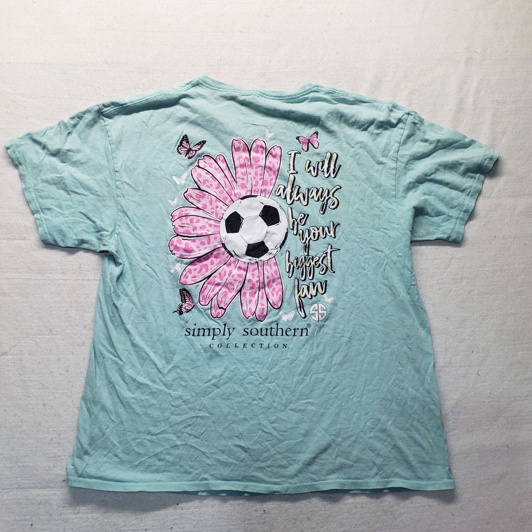 Vintage VINTAGE Simply Southern Shirt Womens XL Green Soccer Mom Biggest Fan T-Shirt 90s Football-Theme Size XL / US 12-14 / IT 48-50 - 8 Thumbnail