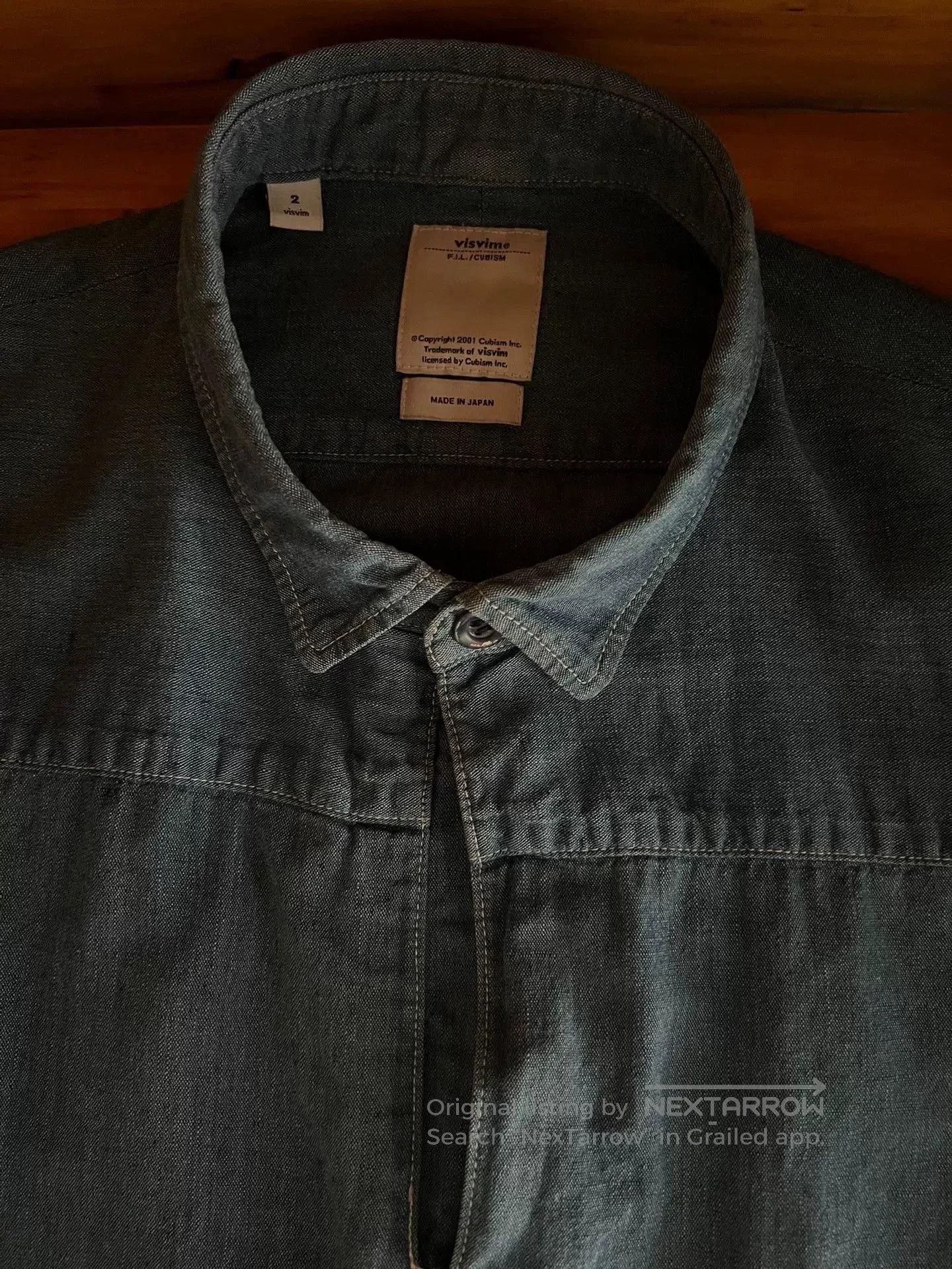 Visvim visvim kerchief border tunic indigo long sleeve. Size US M / EU 48-50 / 2 - 9 Thumbnail