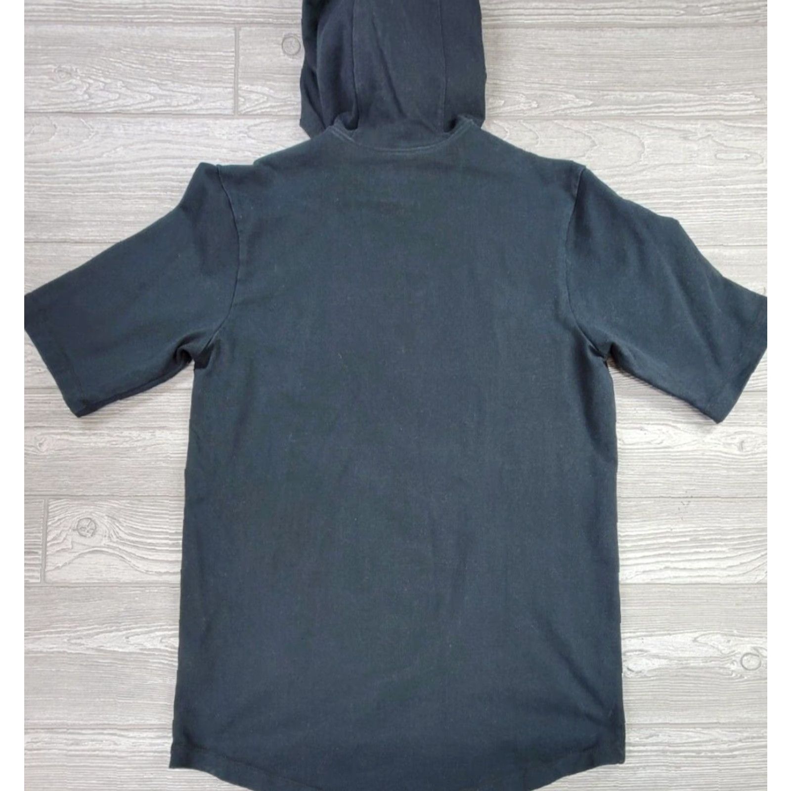 Nike VINTAGE Nike Jordan Black Short Sleeve Hooded Sweatshirt Shooting Nike Tee UNC Sz M Size US M / EU 48-50 / 2 - 3 Thumbnail