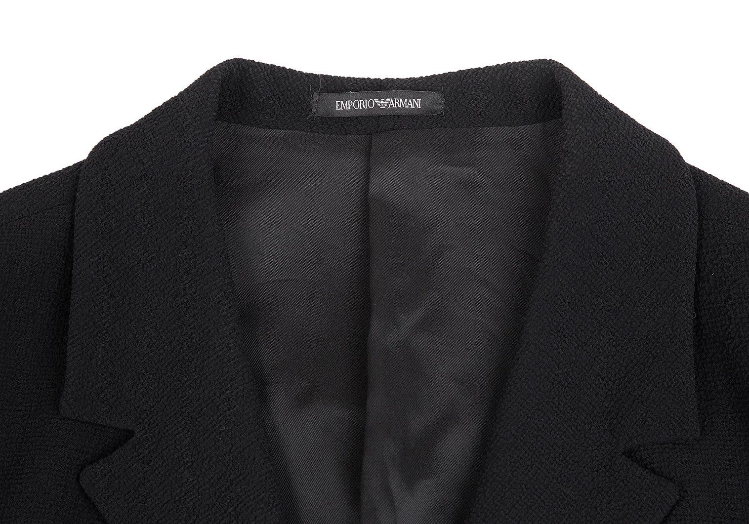 Emporio Armani Black Polyester Snap Button Jacket Size 56 Size US XL / EU 56 / 4 - 3 Thumbnail