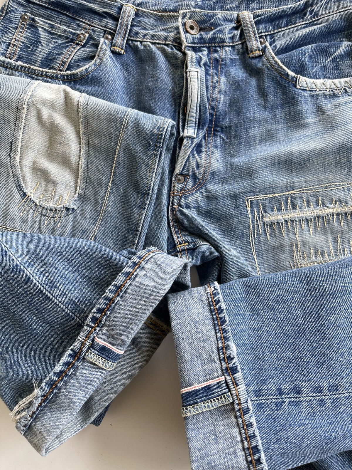 Vintage Vintage Edwin 505 Selvedge Mudwash Anniversary Denim Size US 32 / EU 48 - 11 Thumbnail